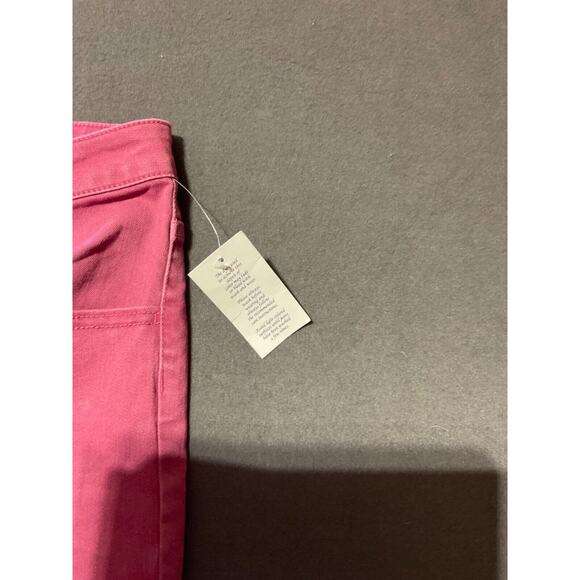 Logo Lori Goldstein Womens Stretchy Comfy Pink Jeans Plus Size 26W NWT Cropped - Picture 2 of 9